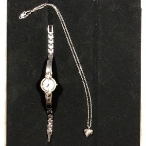 Bulova watch and matching necklace